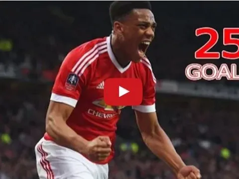 25 bàn thắng của Anthony Martial cho Man United