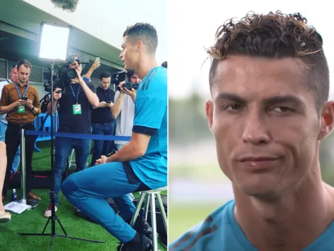Ronaldo bĩu môi khi được hỏi về Salah