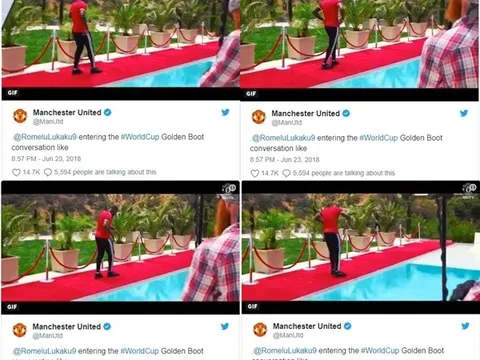 Man United đăng tải dòng tweet gây tranh cãi về Lukaku
