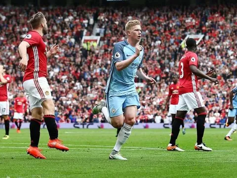 5 điểm nóng derby Manchester: De Bruyne lại 'bóp nghẹt' Pogba?