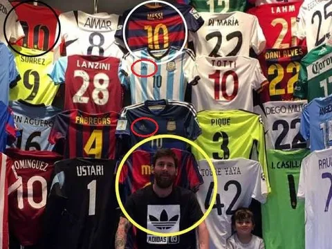 5 sự thật "ẩn khuất" sau bộ sưu tập áo đấu của Messi: Ronaldo và Higuain ở đâu?