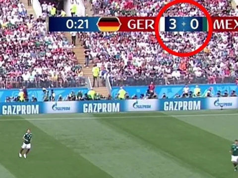 FIFA mắc sai lầm hài hước về tỷ số trận Đức thua Mexico
