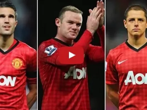 64 bàn thắng của bộ 3 Van Persie - Chicharito - Rooney mùa 2012/13