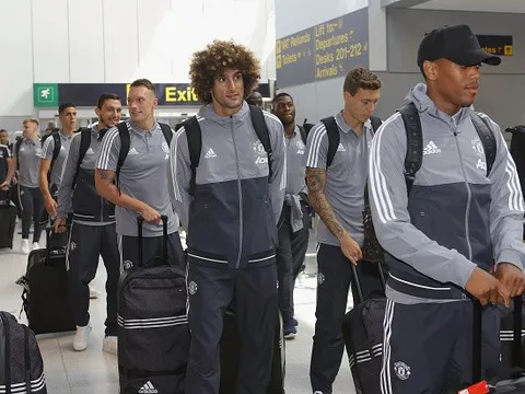 Dàn sao Man United có mặt đông đủ trong chuyến bay đến Mỹ