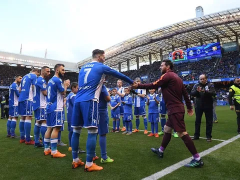 Xếp hàng chào Barca, Deportivo chính thức xuống hạng