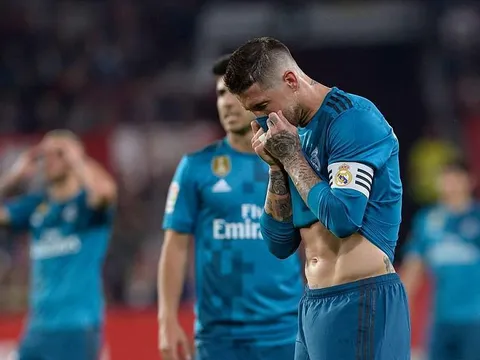 Ramos đá hỏng penalty và phản lưới nhà, Real cúi đầu rời Sanchez Pizjuan