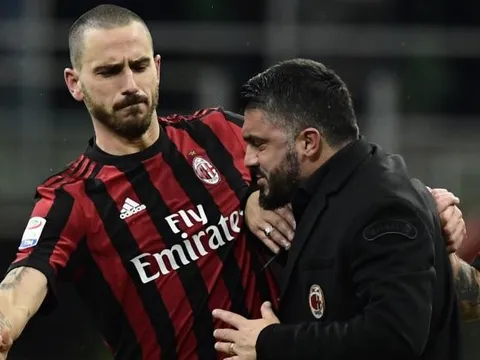 Bonucci được PSG, MU tăm tia, Gattuso nhất quyết không níu kéo