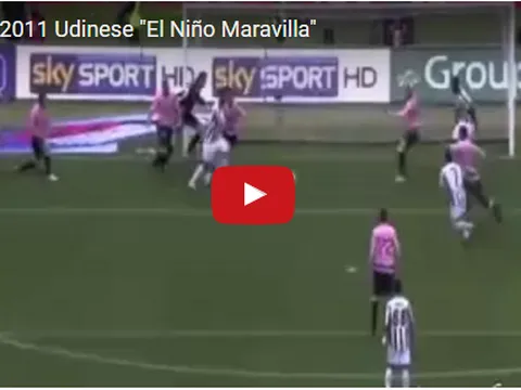 Alexis Sanchez thời còn bùng nổ trong màu áo Udinese