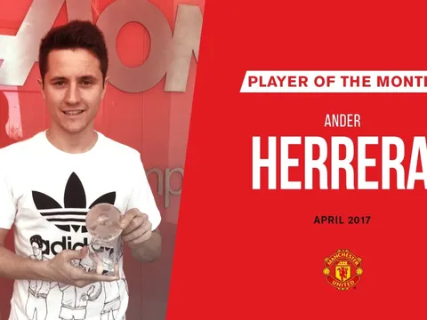 Ander Herrera lần thứ 3 được Man United vinh danh