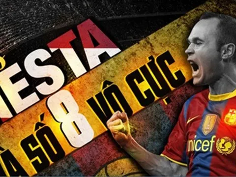 Andres Iniesta và số 8 vô cực
