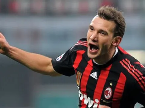 Andriy Shevchenko khi còn tung hoành tại AC Milan