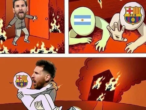 Ảnh chế Messi hỏng penalty: Ronaldo cười vỡ vụng, xuất hiện “Miss Pen”