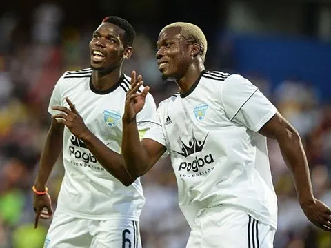 Anh em nhà Pogba hợp sức đánh bại Juan Cuadrado