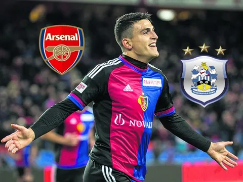 Arsenal cạnh tranh với Huddersfield vì sao chạy cánh Basel