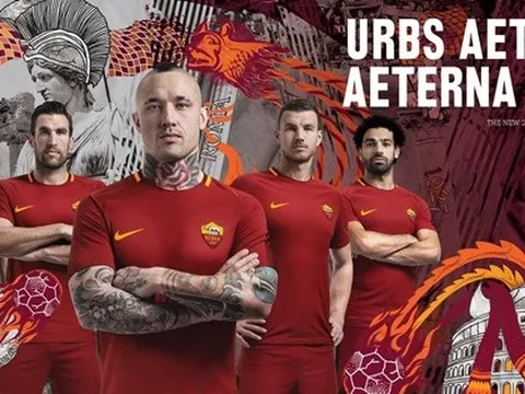 AS Roma tung áo đấu 'chất lừ' mùa 2017/18