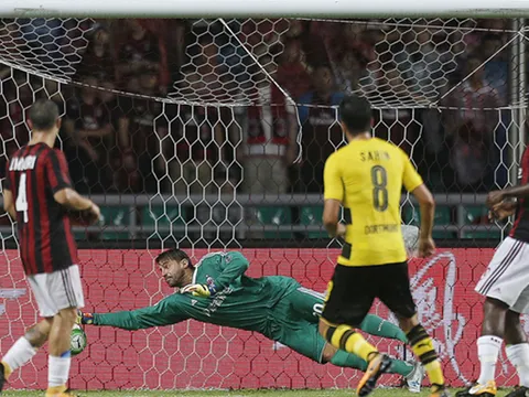 Aubameyang lập cú đúp, Dortmund nhàn nhã hạ AC Milan