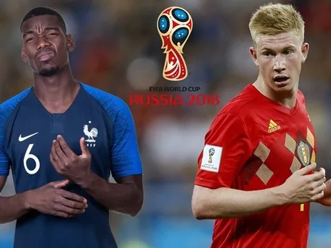 Bán kết Pháp vs Bỉ: Derby Manchester ở World Cup 2018
