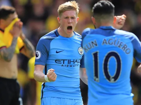 Bắn nát khung thành Watford, Man City thảnh thơi đi nghỉ Hè