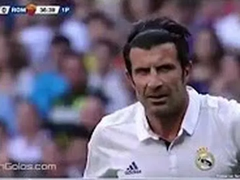 Bàn thắng tuyệt với của Figo (Real Madrid Legends vs Roma Legends)