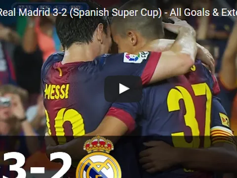 Barca vượt qua Real ở Siêu cúp TBN năm 2012