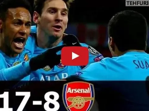 Barcelona 17-8 Arsenal (Champions League, 2006-2016)
