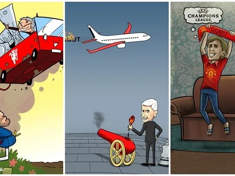 Biếm họa: Mourinho đột nhập ngôi nhà C1, Wenger bắn hạ chỉ trích