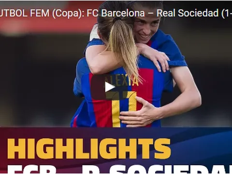 Bóng đá nữ: Barca vượt qua Real Sociedad