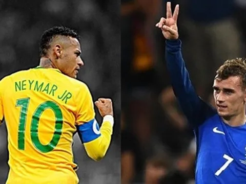 Brazil - Pháp: Cuộc đối đầu đáng chờ đợi tại World Cup 2018