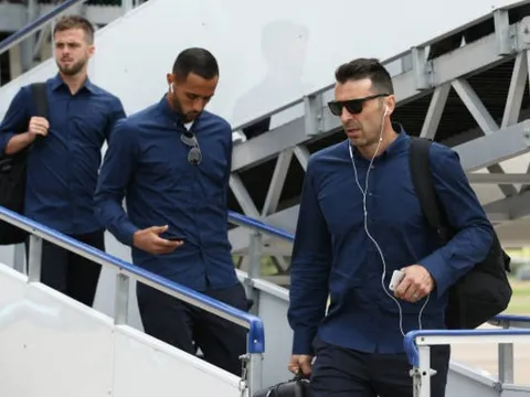 Buffon và dàn soái ca của Juventus đổ bộ tới Cardiff