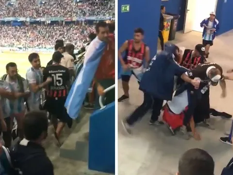 CĐV Argentina đánh hội đồng fan Croatia