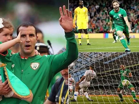 CH Ireland đánh bại Mỹ trong trận đấu cuối cùng của John O'Shea