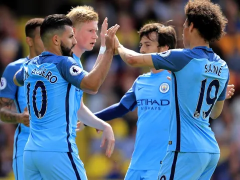 Chấm điểm Man City sau trận đấu với Watford: Hàng công thăng hoa