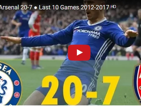 Chelsea lấn át Arsenal trong 10 trận đại chiến gần nhất