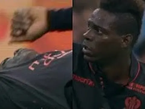 Chỉ chuyền bóng, Balotelli cũng có thể tự làm mình chấn thương