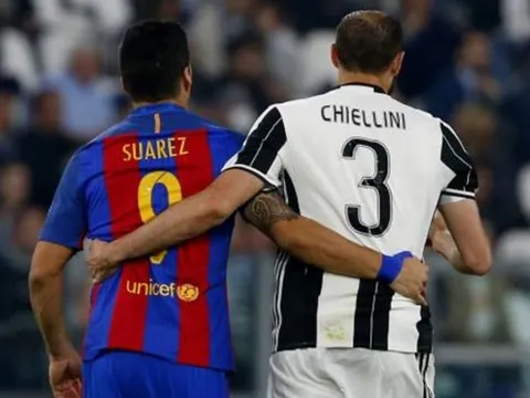 Chiellini đã không còn giận Luis Suarez sau World Cup
