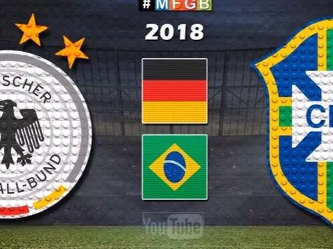Chiến thắng của Brazil trước Đức theo phong cách Lego