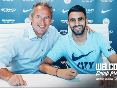 CHÍNH THỨC: Riyad Mahrez cập bến Man City