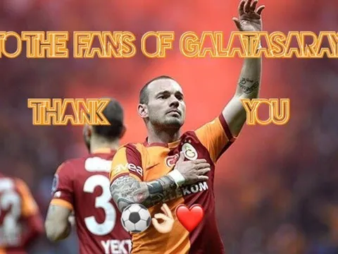 CHÍNH THỨC: Sneijder chia tay Galatasaray, trở lại châu Âu?