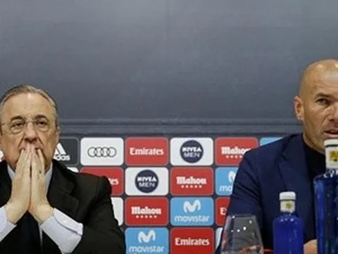 Chủ tịch Perez thất thần trong ngày Zidane từ chức