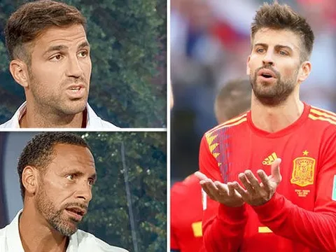 Ferdinand, Fabregas 'cạn lời' với pha bóng ngớ ngẩn của Pique