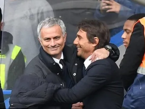 Conte đã "xóa tan hận thù" với Mourinho