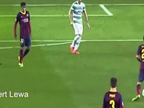 Cú Hattrick đầu tiên của Neymar tại Champions League