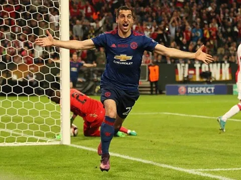 Cú móc bóng siêu đẳng giúp Mkhitaryan có kỷ lục mới