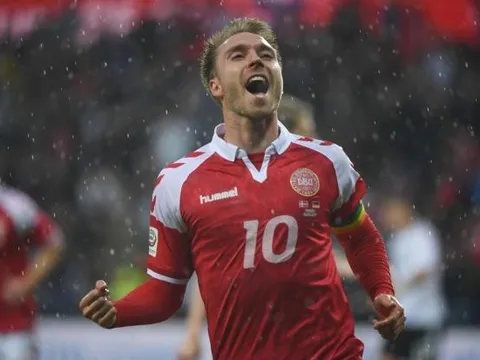 Cú sút 'cháy lưới' tuyển Đức của Christian Eriksen (giao hữu)