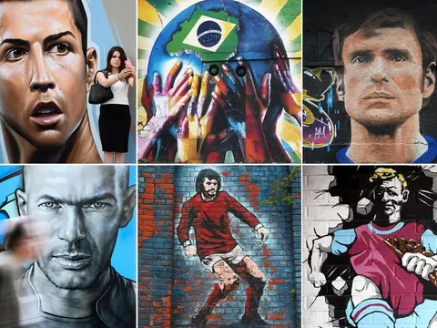 Cực chất với sao sân cỏ qua phiên bản graffiti