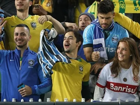 CĐV Brazil & Argentina biến trận giao hữu thành "chung kết World Cup"