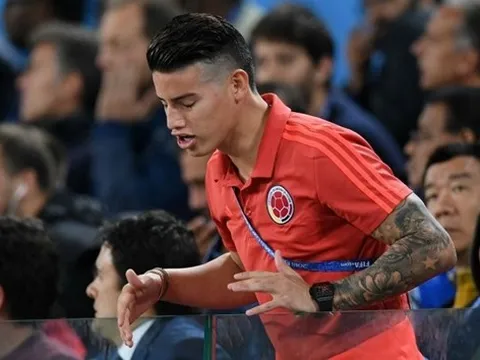 Colombia thất bại, James Rodriguez sụp đổ