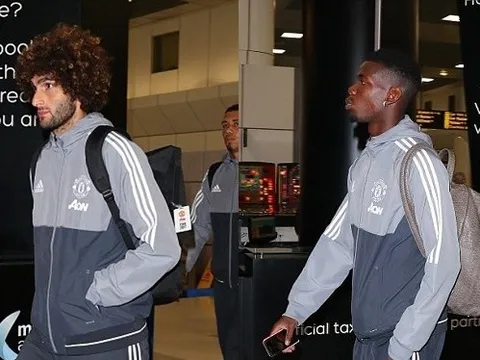 Dàn sao Man United trở lại Anh, Fellaini phải băng ngón chân