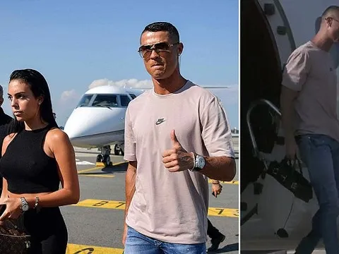 Dắt đại gia đình tới Turin, Ronaldo rạng rỡ chuẩn bị ra mắt Juventus