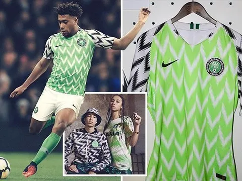 Đến Aubameyang cũng phát cuồng vì áo đấu của Nigeria